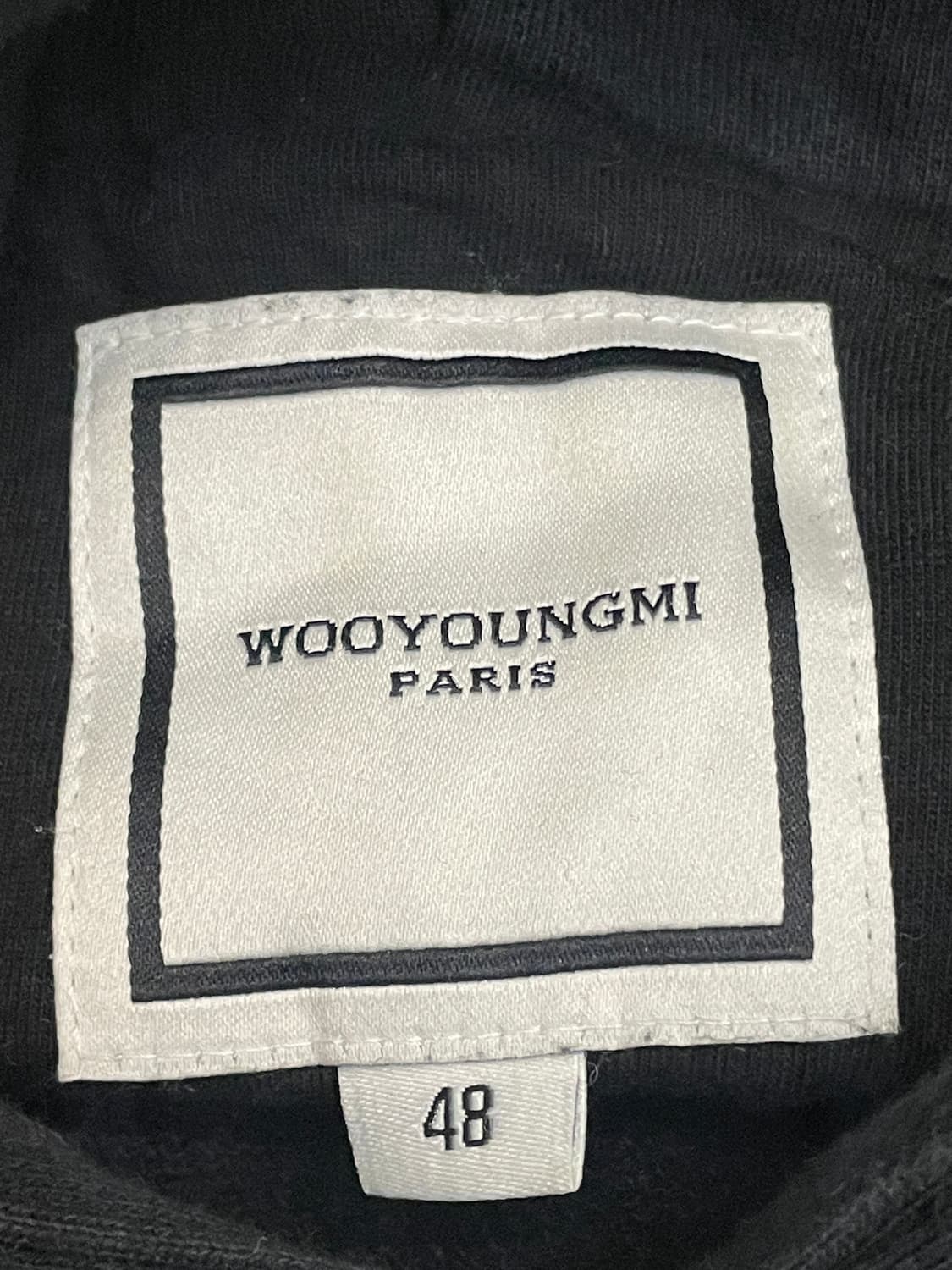 우영미 플라워 백로고 후드 블랙 23FW 상품이미지6