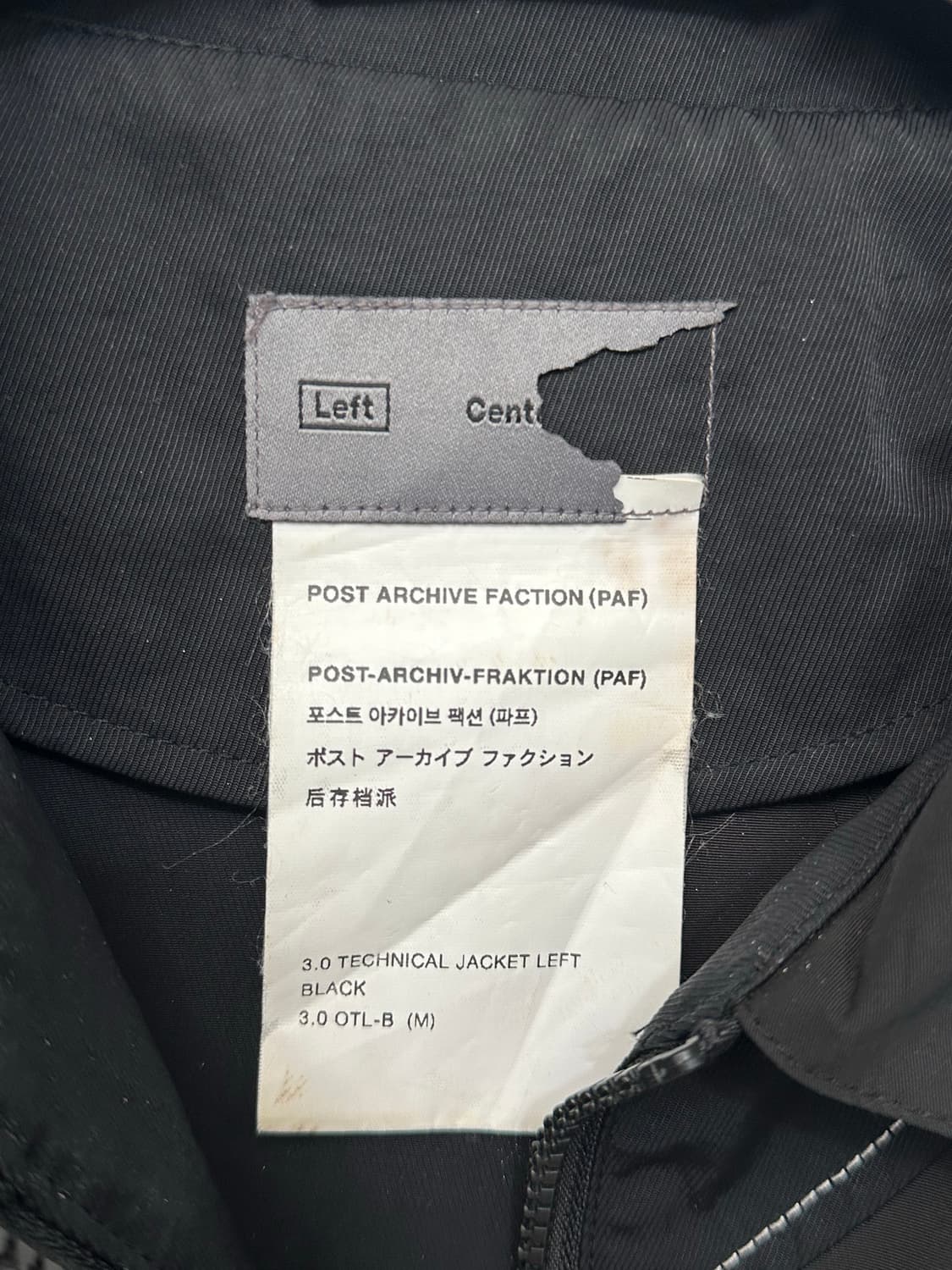 [M]Post archive Faction(PAF)3.0 JK Left 상품이미지5