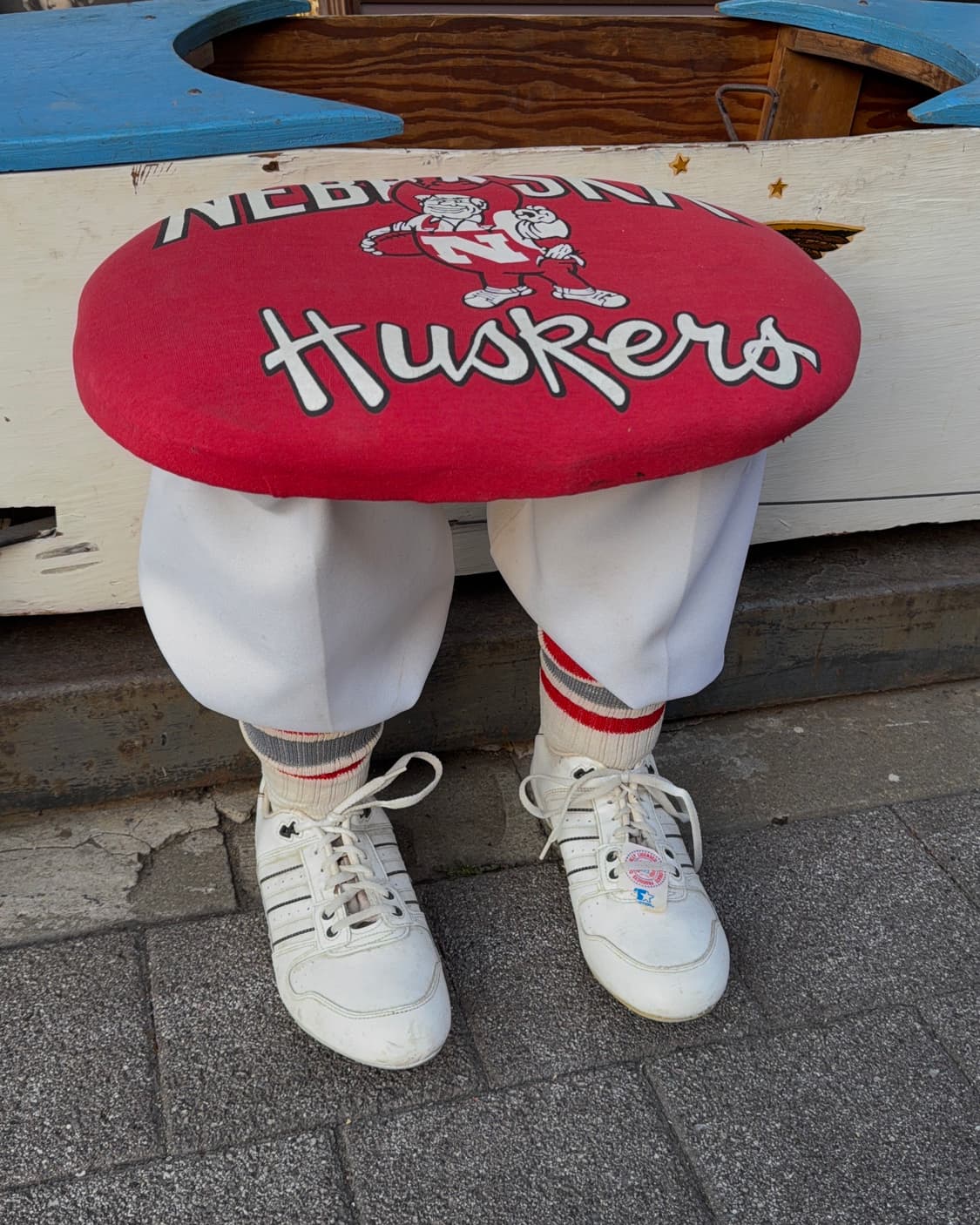 빈티지 소품 미국 허비 허스커 풋볼 스툴 상품이미지1