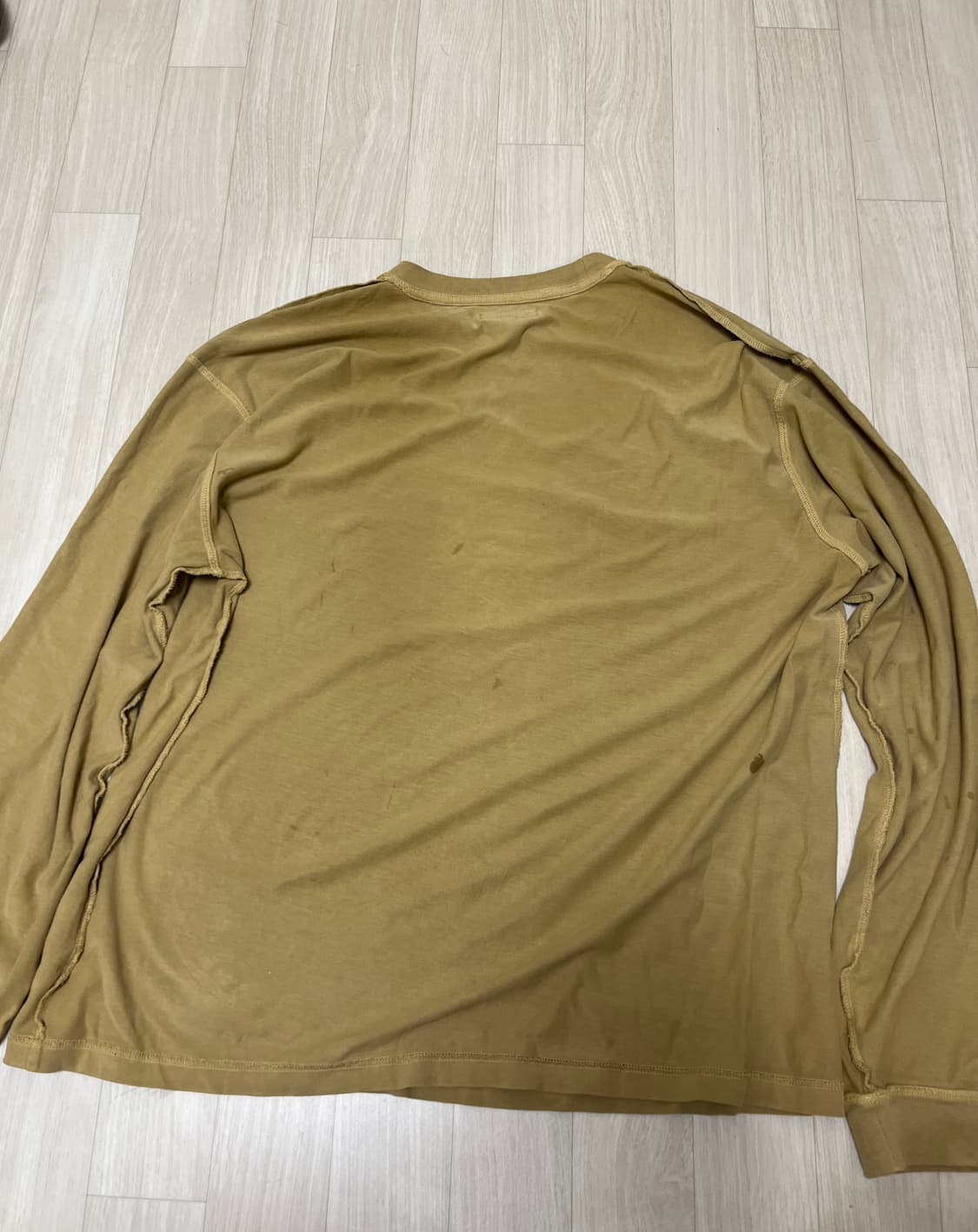 스투시 레이지 롱슬리브 티셔츠 앰버 골드 lazy ls 상품이미지3