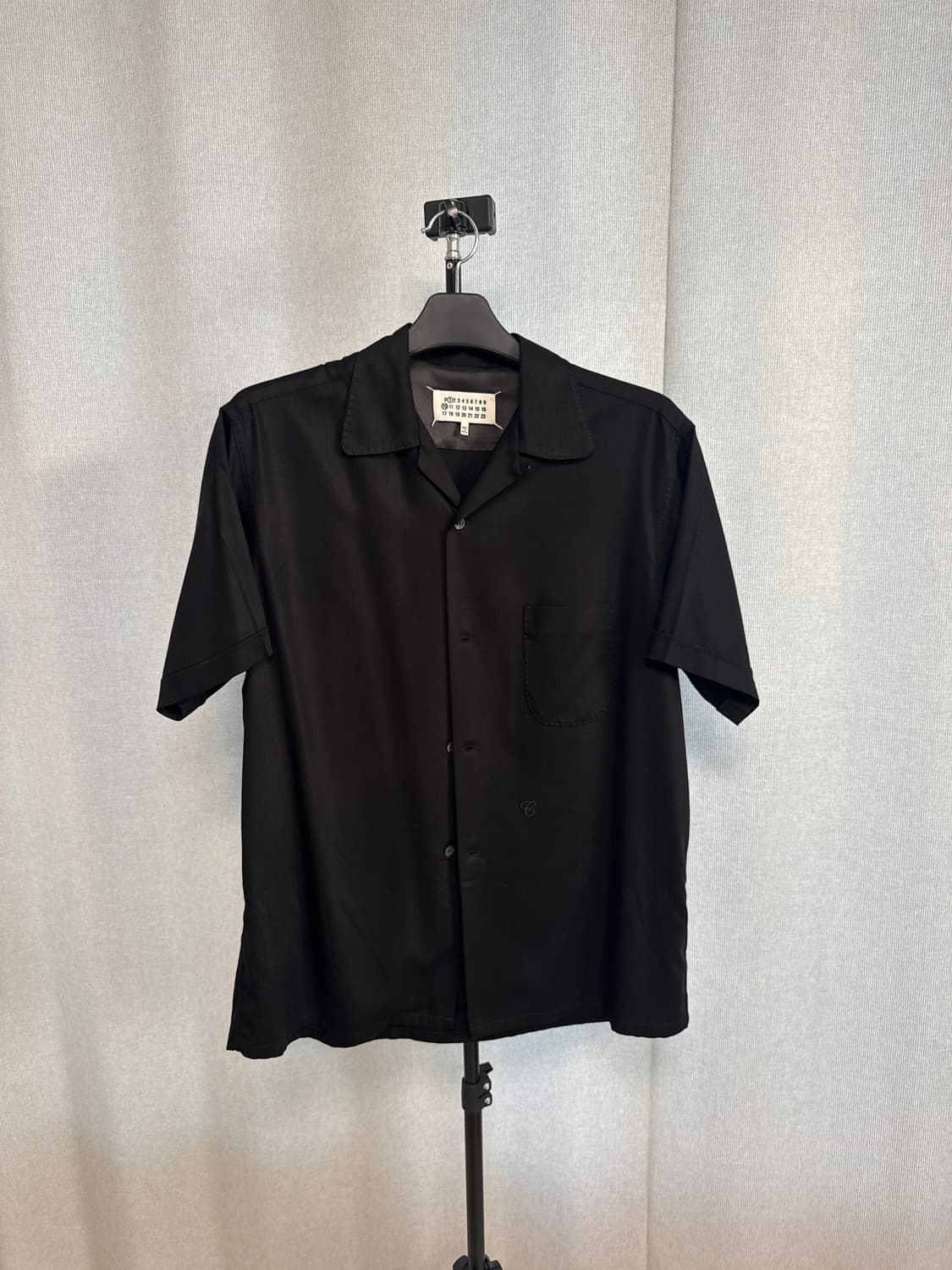 [48] 마르지엘라 백스티치 블랙 셔츠 (S50DR0006 S60495) 상품이미지1