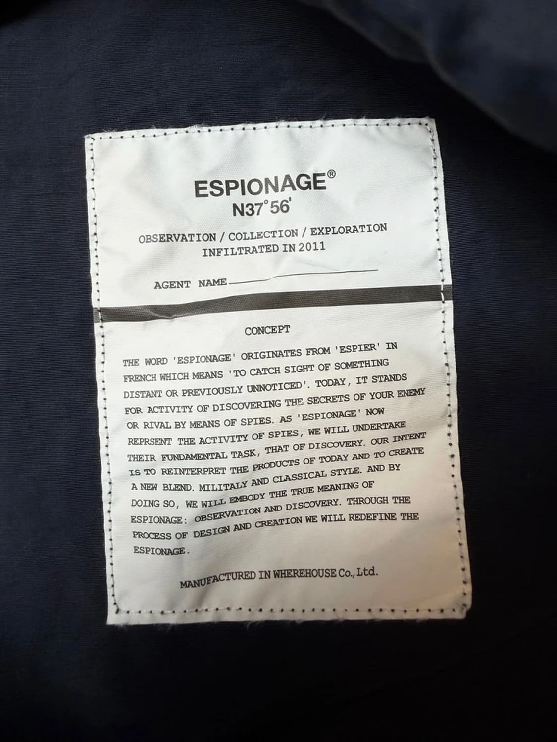 에스피오나지 NC BDU 나일론 자켓 PN9376 상품이미지7