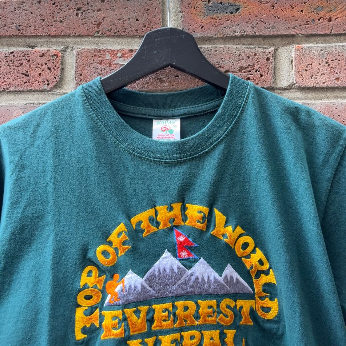 Top of the World Everest 자수 티셔츠 (네팔 생산) 상품이미지3