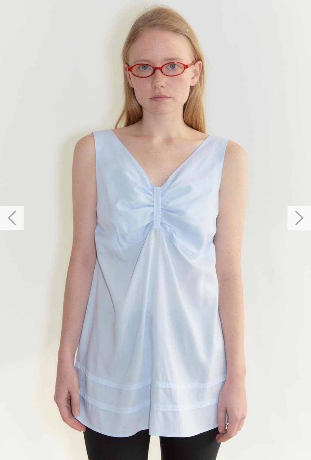 시눈 Ribbon Tie Sleeveless (Sky Blue) 상품이미지2