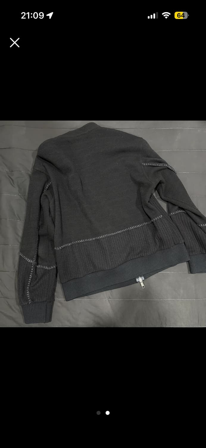 ETCE SMOCKING WOOL KNIT ZIP UP (BLACK)-M 상품이미지4