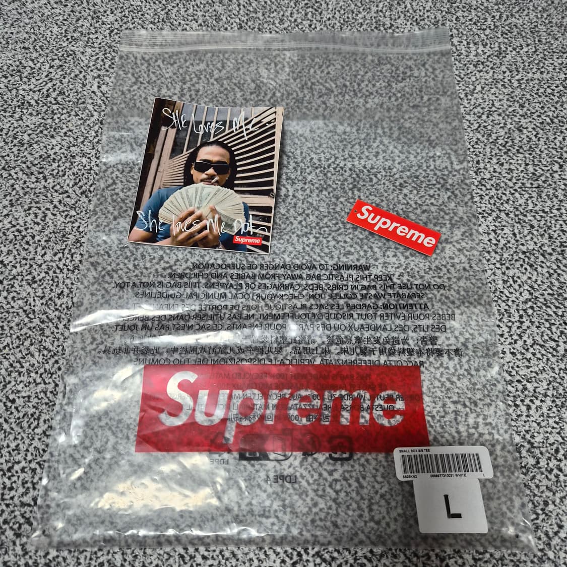 슈프림 25SS 스몰 박스 티셔츠 화이트 L 상품이미지8