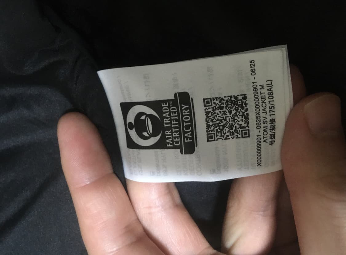 아크테릭스 FW25 아톰SV 자켓 블랙 판매합니다 상품이미지5