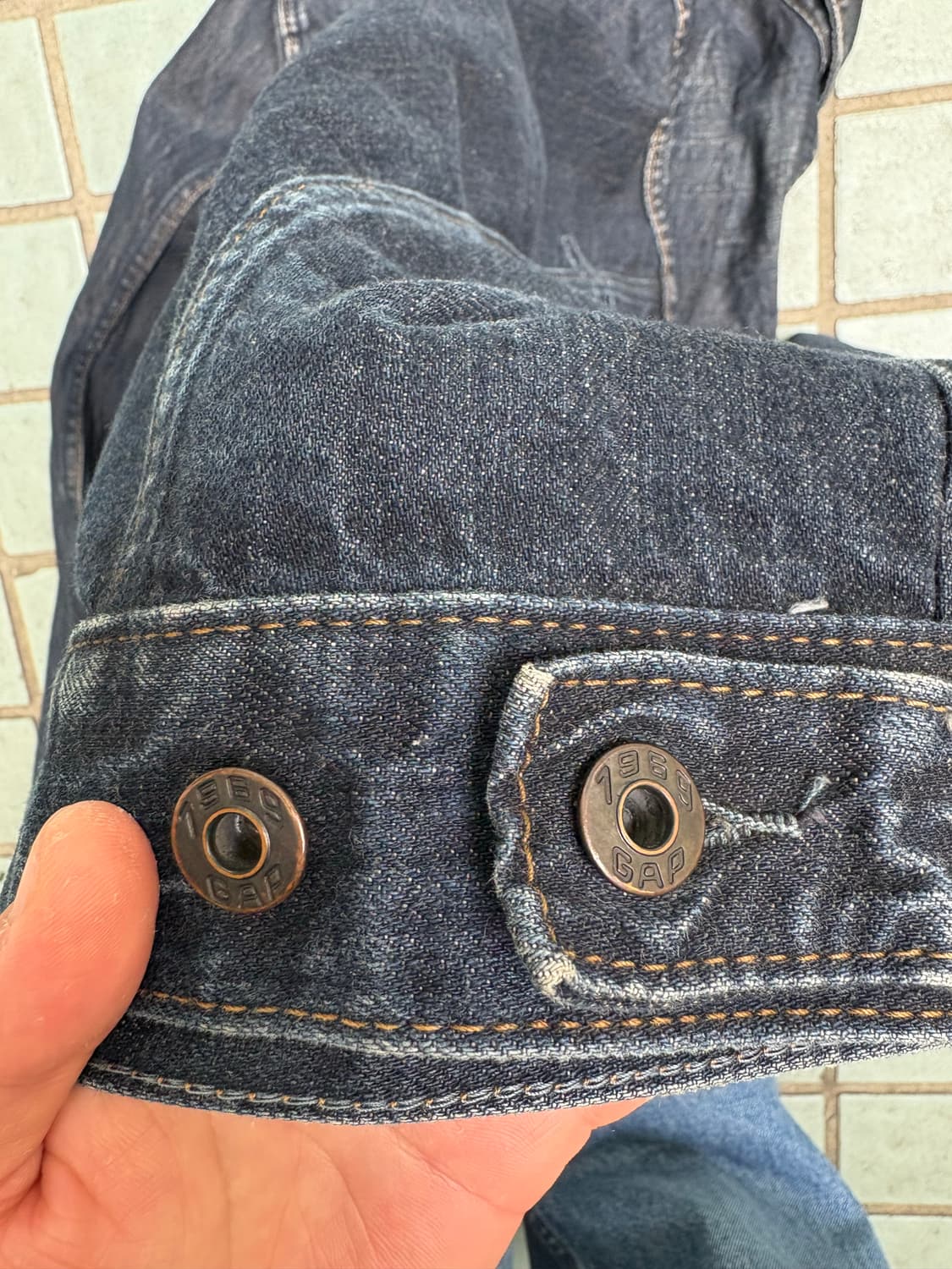 00s GAP 데님 자켓 XL 상품이미지5