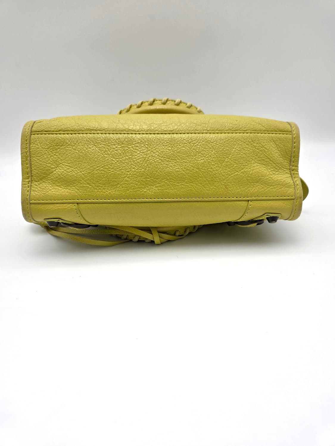 발렌시아가 클래식 미니 시티백 레몬 라임 머스타드 컬러 상품이미지5