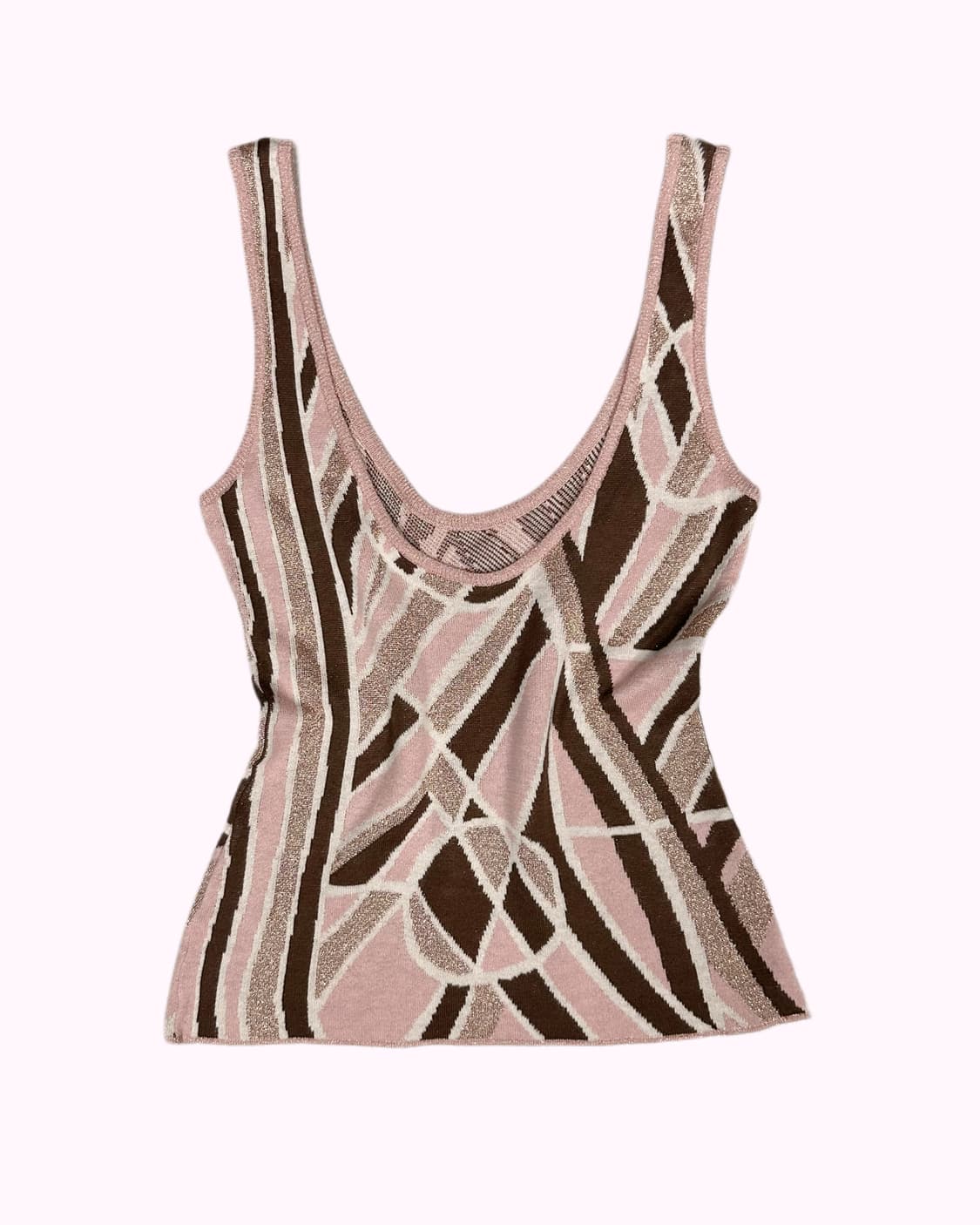 VIVAYOU glitter pink pattern sleeveless 상품이미지4
