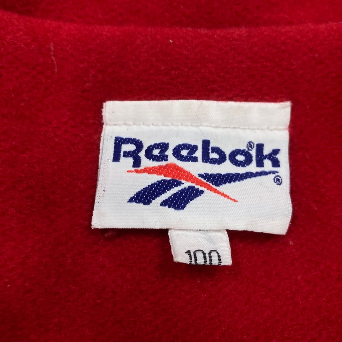 리복 레드 믹스 컬러 스몰 로고 올드스쿨 모직 자켓 상품이미지3