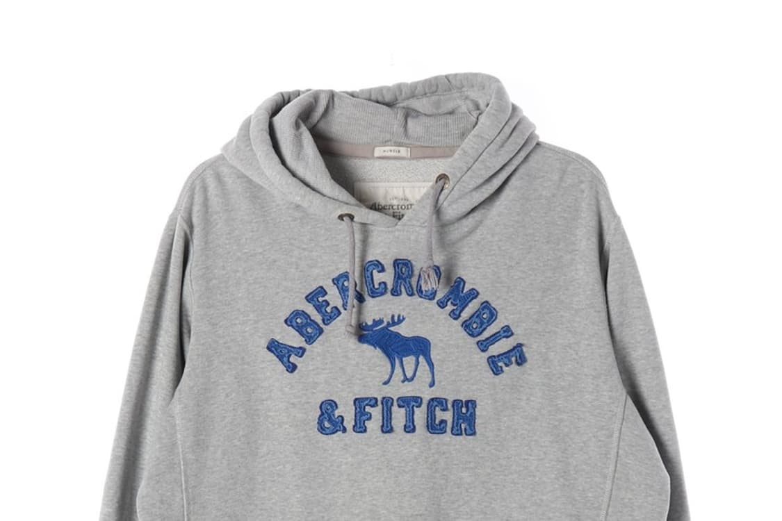 아베크롬비 앤 피치 자수 로고 머슬 핏 후드티 XL 상품이미지3