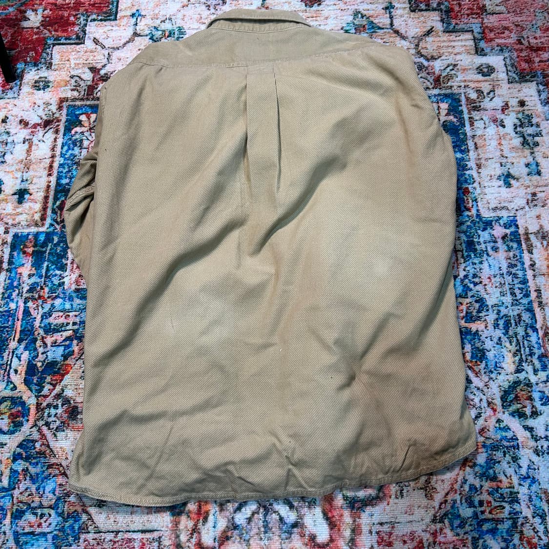[M] 00s 에디바우어 베이지 포켓 코튼 셔츠 상품이미지2