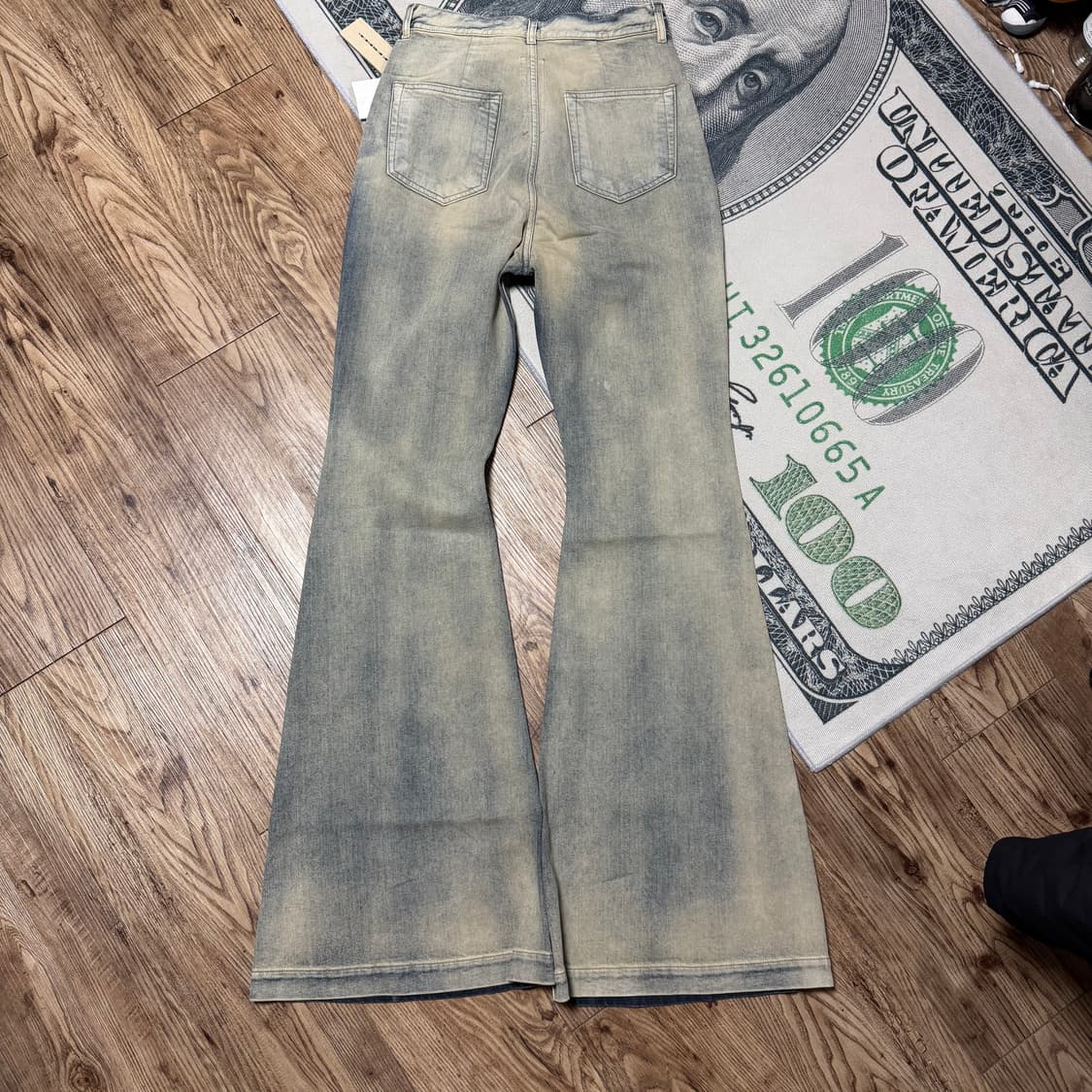 (새상품,28)릭오웬스 다크쉐도우 볼란 부츠컷 미네랄펄 상품이미지2