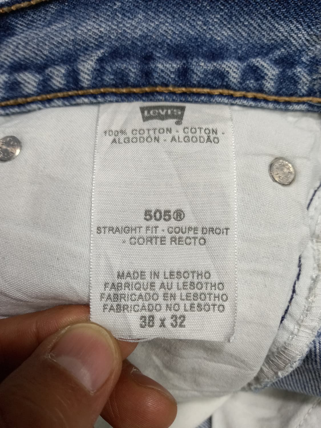38 리바이스505 Lesotho 일자진 38-152 상품이미지7