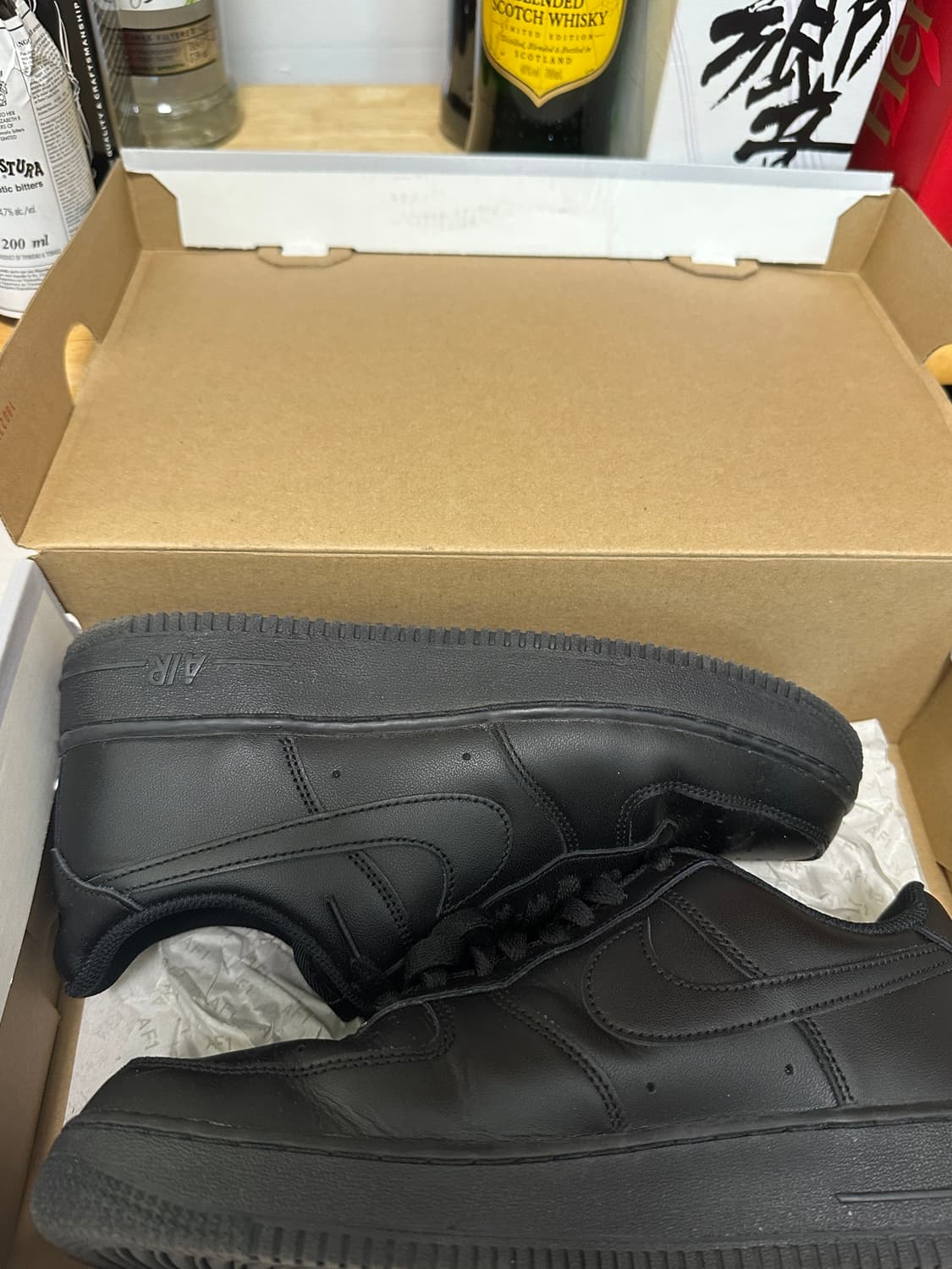 나이키 에어포스 로우 블랙 260 상품이미지3