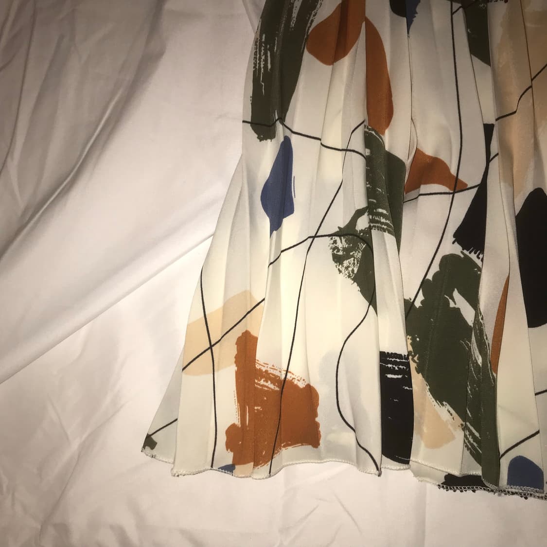 Vintage pleated long skirt 상품이미지2