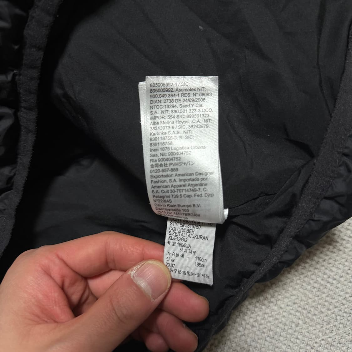 켈빈 클라인 진스 경량패딩 자켓 상품이미지5