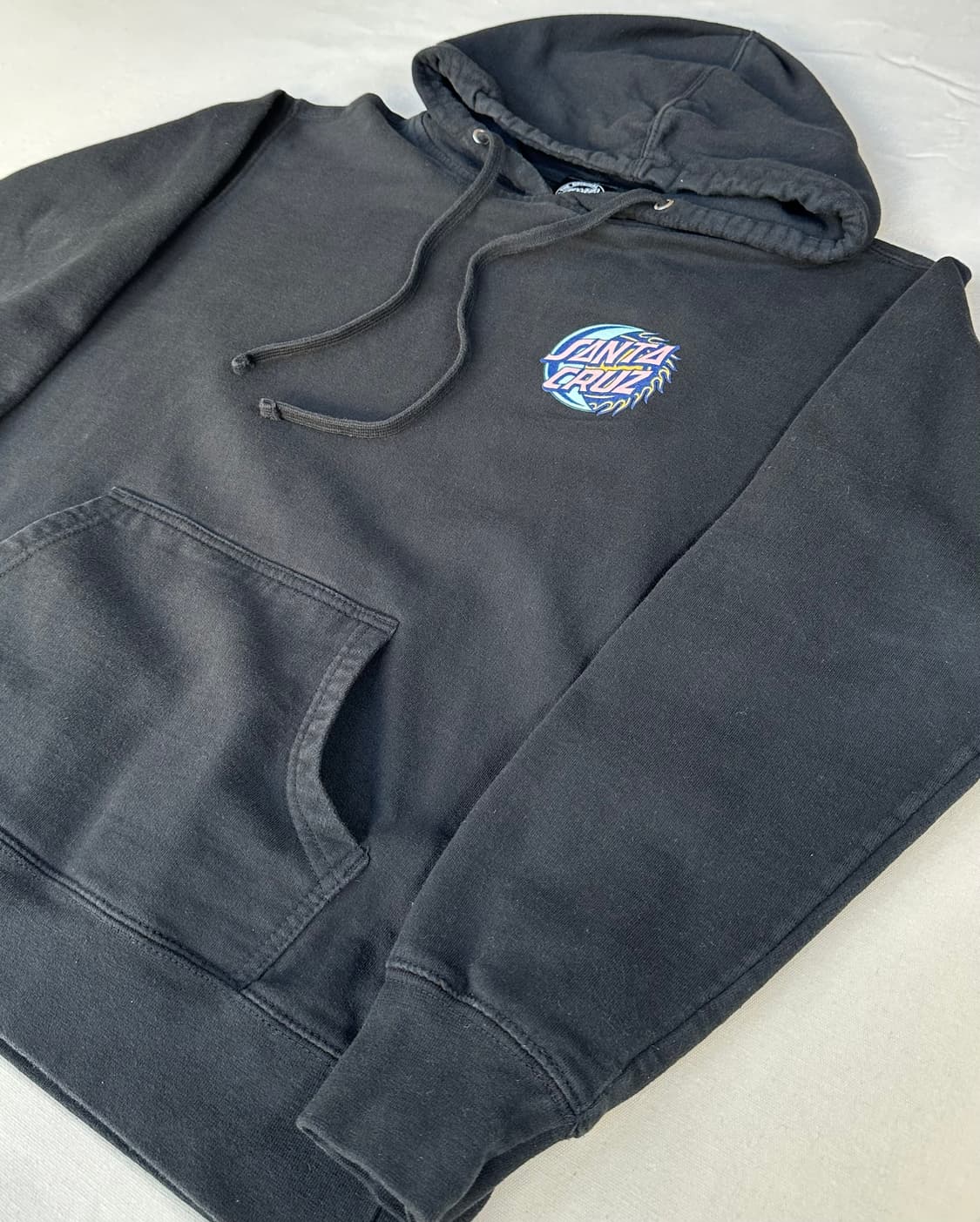 산타크루즈 클래식 닷 로고 후드티 블랙 S (Small) 스케이트보드 풀 상품이미지2