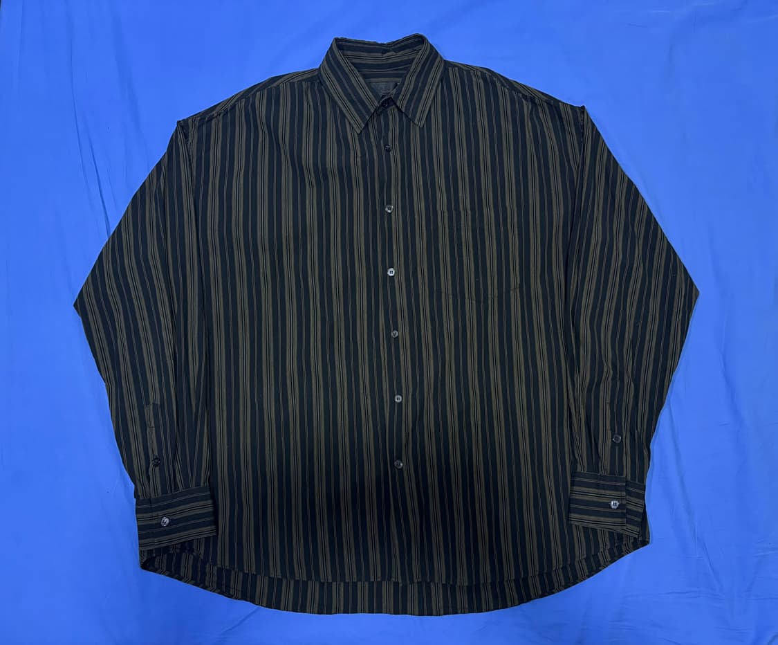 어텀 실키 스트라이프 셔츠 상품이미지1