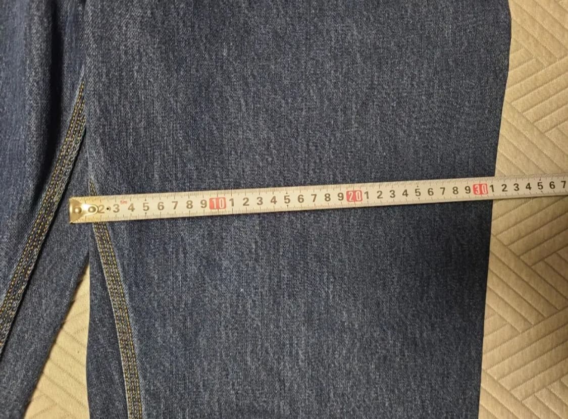 칼하트WIP 싱글 니 팬츠 스미스 블루 스톤 워시드 W38 L32 상품이미지3