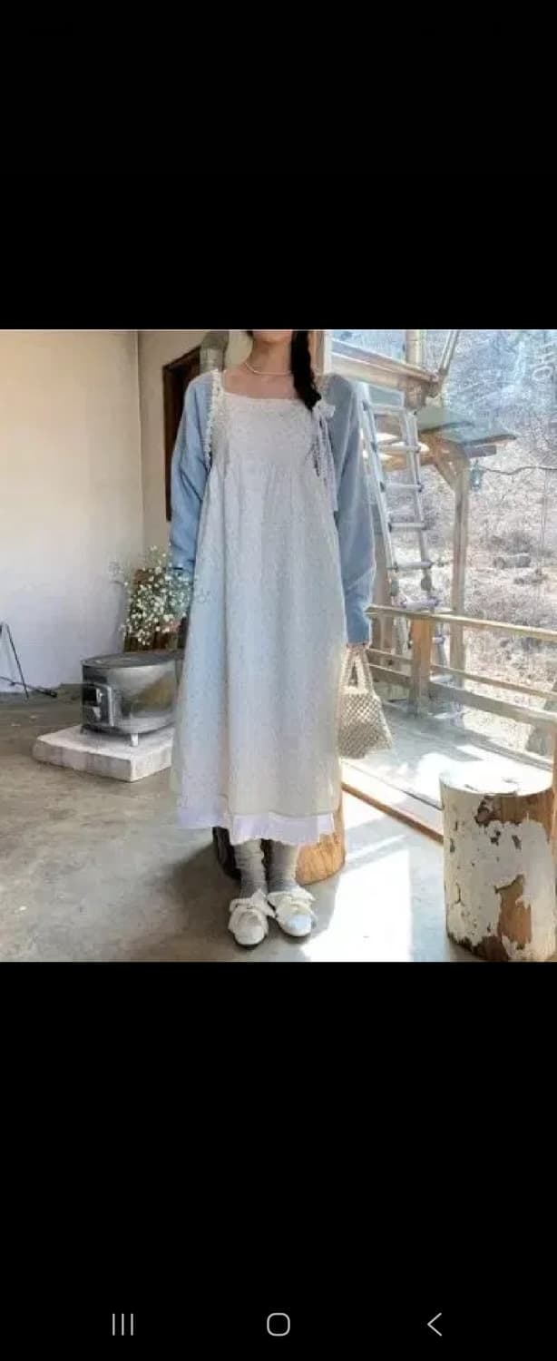 [품절 제품] 로버블 사루비아 잔꽃 끈 원피스 상품이미지2