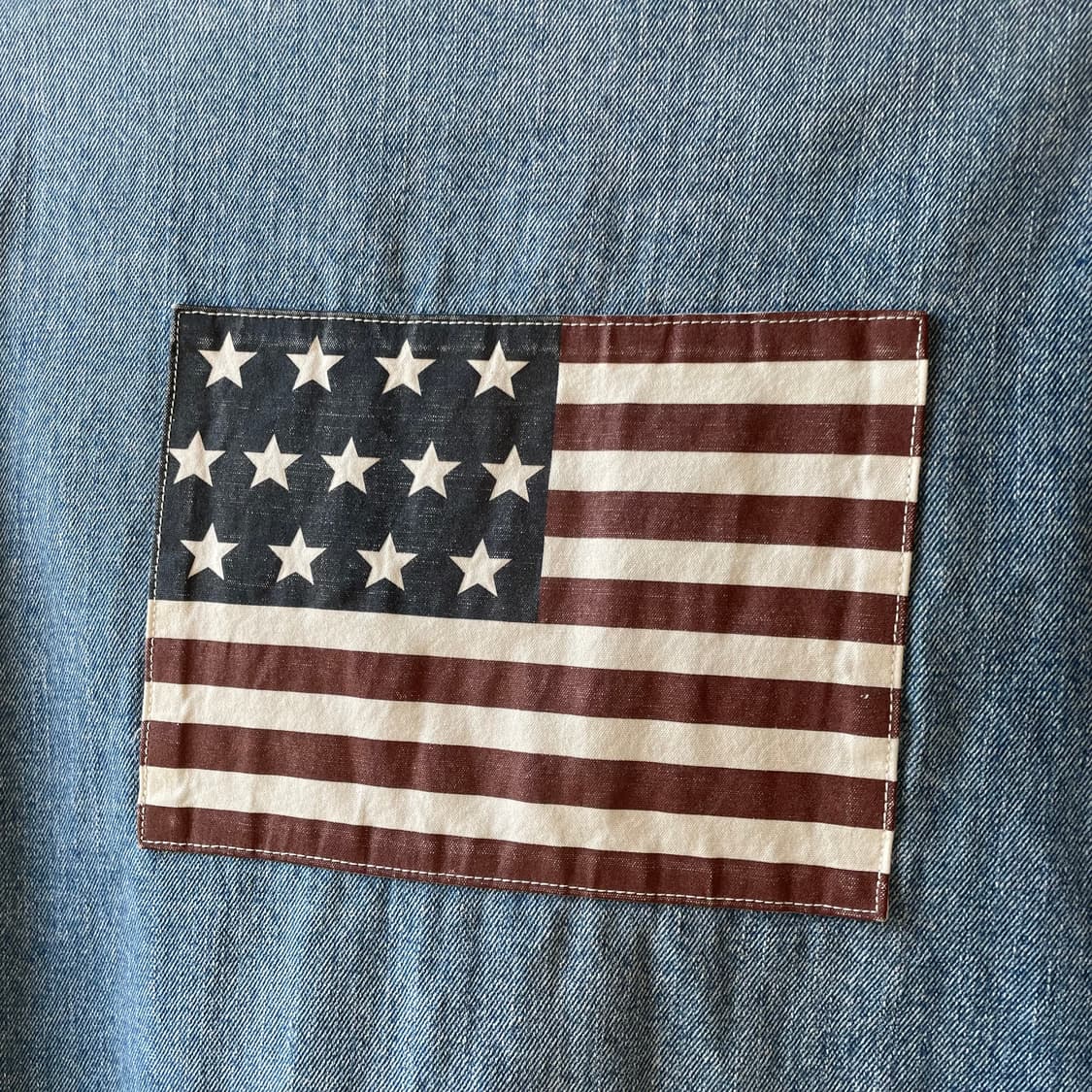 90s 폴로 랄프로렌 성조기 덩가리 데님자켓 상품이미지7