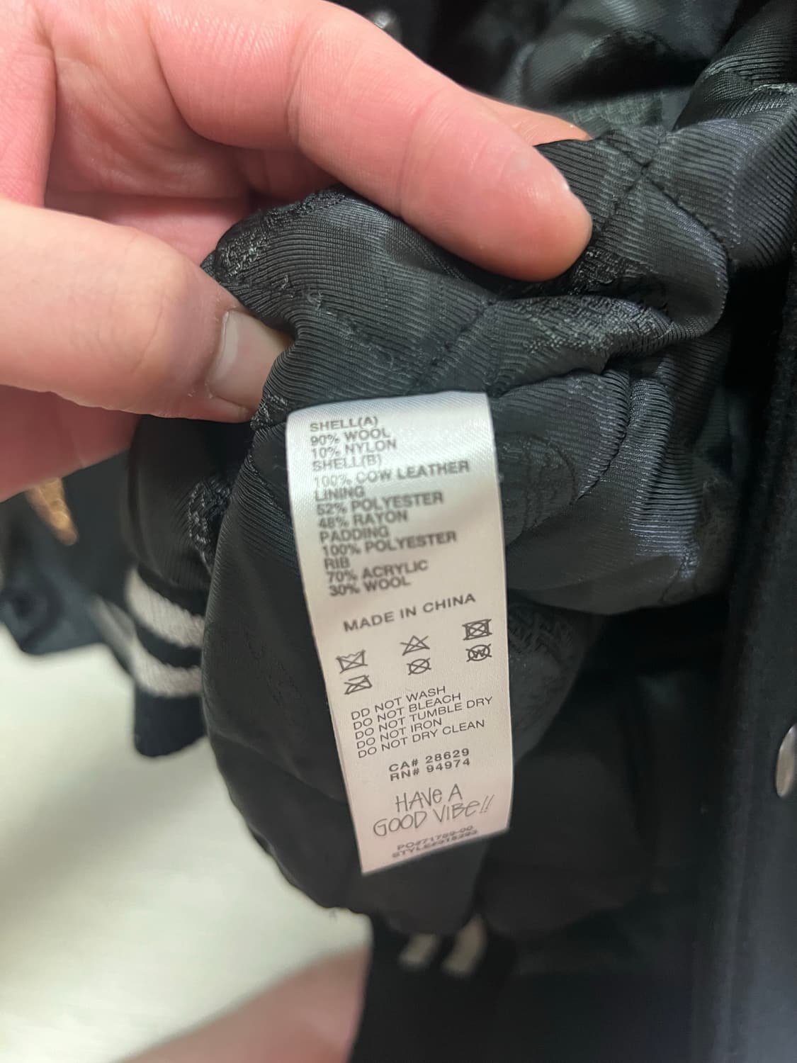 [XL] 스투시X드리스반노튼 바시티 상품이미지5