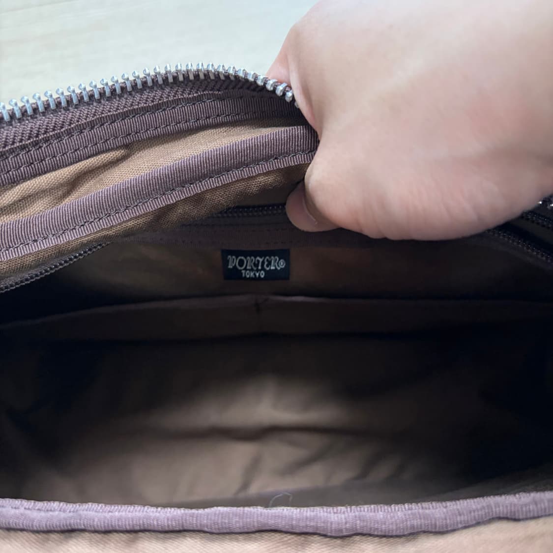 요시다포터 프리스타일 크로스백 브라운 L(707-07173) (미사용에가 상품이미지7