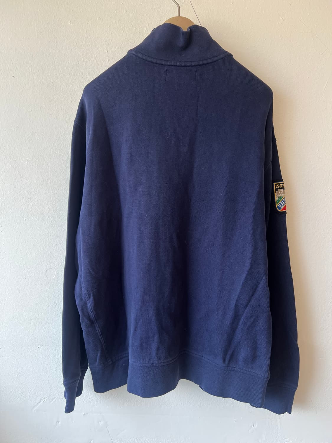 폴로랄프로렌 남성 네이비 빅포니 반집업티셔츠 긴팔티셔츠 상품이미지3