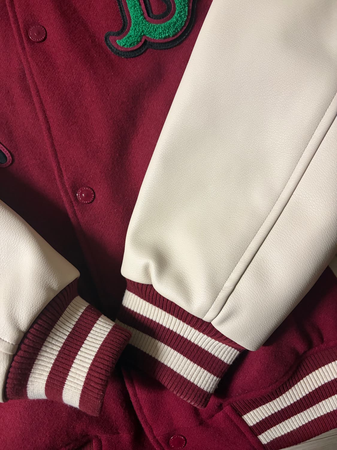 MLB 레드삭스 플로럴 자수 바시티 m 상품이미지3