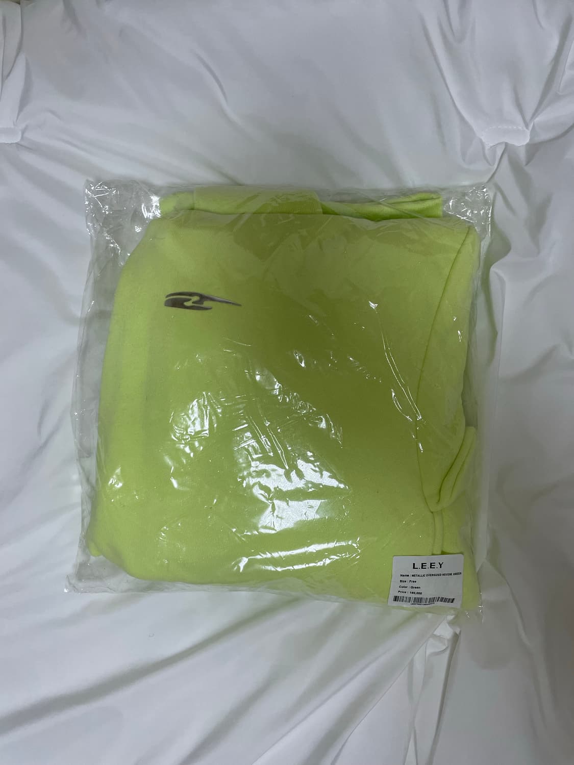 LEEY YEEL METALLIC OVERSIZED HOODIE 상품이미지8