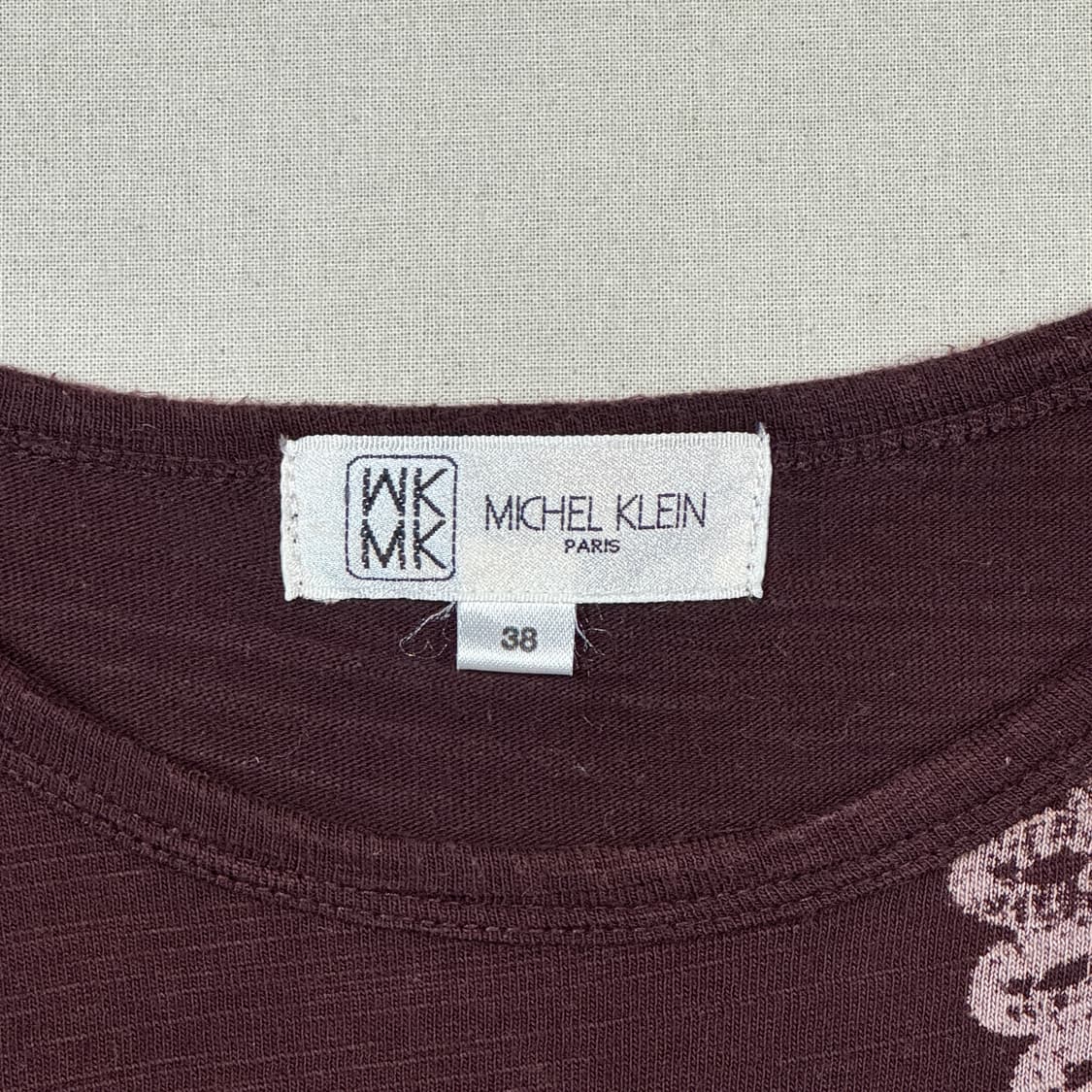 S) 미쉘 클랑 Michel Klein 슬러브 반팔 티셔츠 상품이미지6