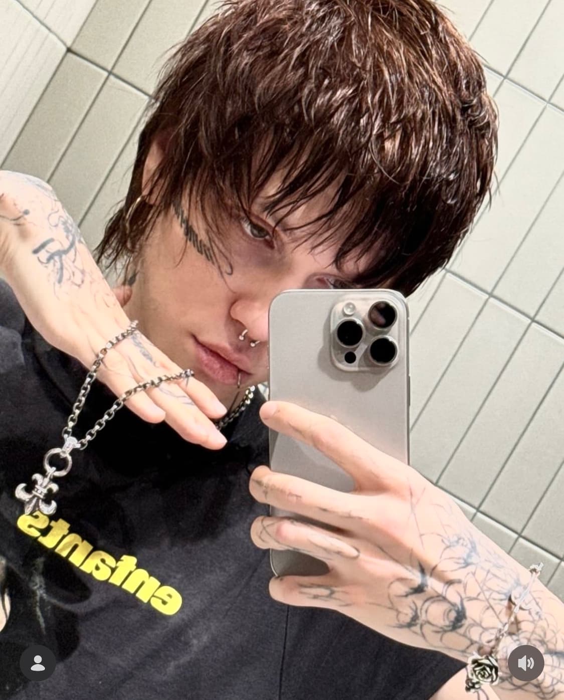 크롬하츠 BS 플레어 위드 베일 라지사이즈 카이엔젤 상품이미지1