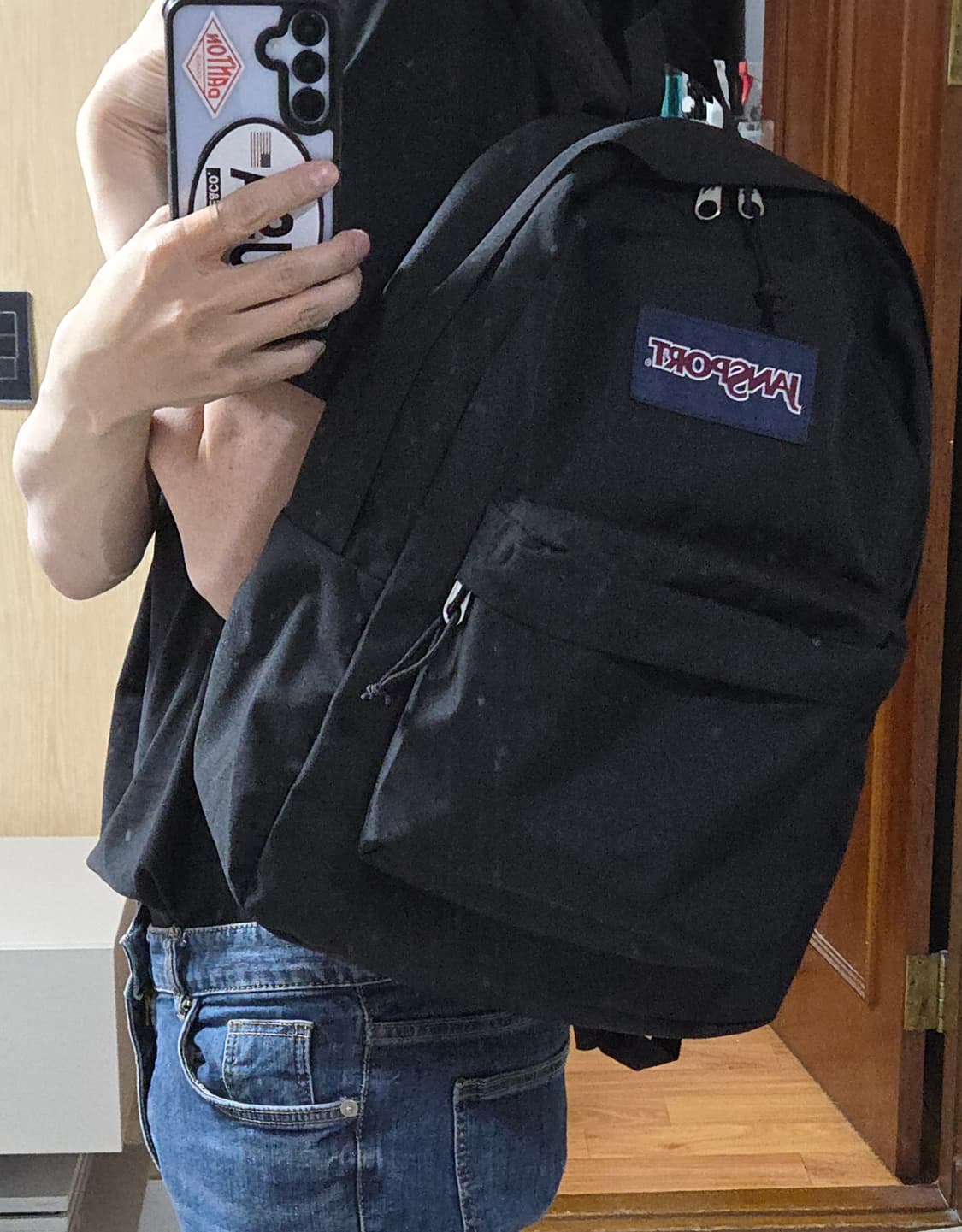 (착샷) 잔스포츠 슈퍼브레이크 백팩 블랙  상품이미지9