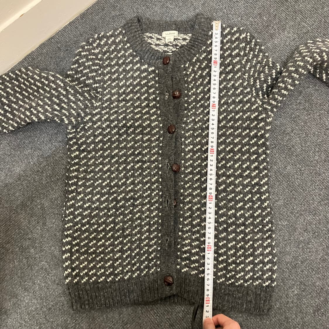 N185 엘엘빈 버드아이 가디건 상품이미지5