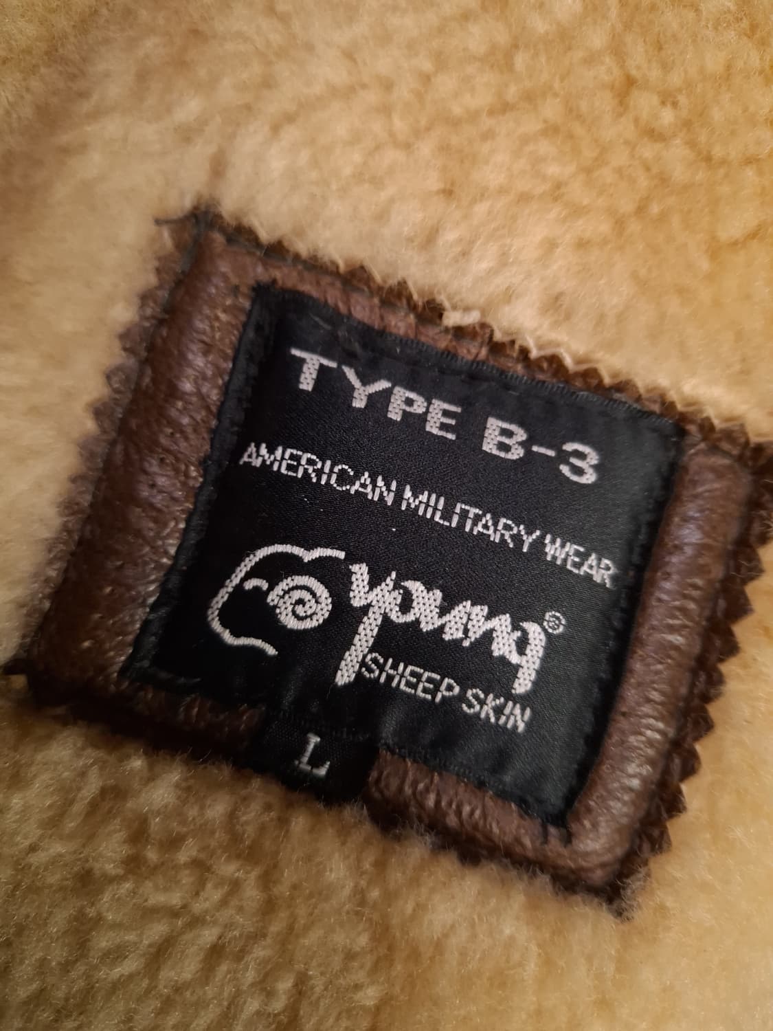 90's 일본판 미공군 B-3 TYPE 리얼레더 항공 폭격기 무스탕 상품이미지7