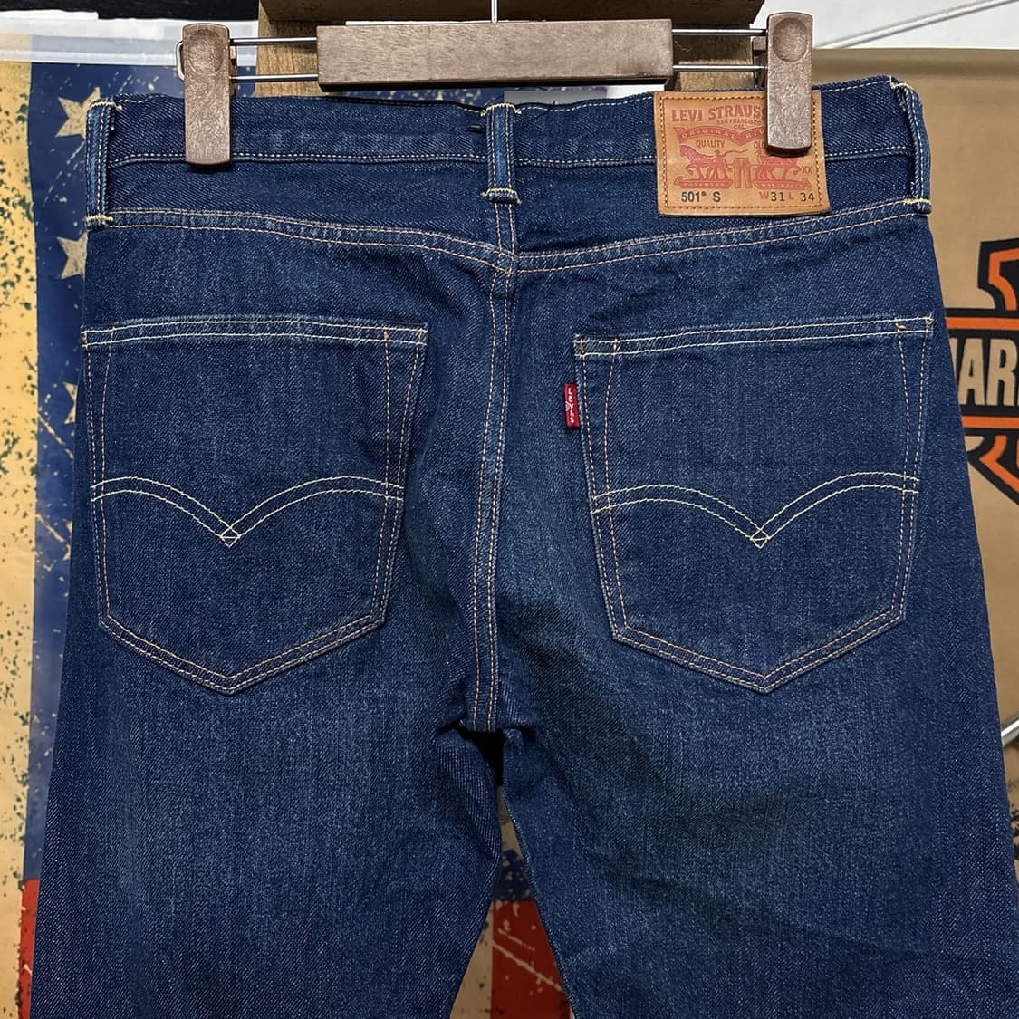 리바이스 501S 슬림핏 빈티지페이딩 데님팬츠 버튼플라이 N995   상품이미지7