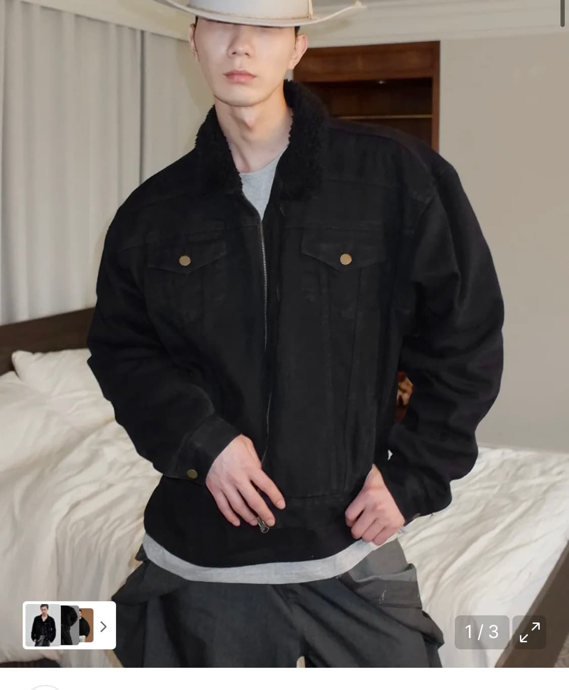 뉴치프시크디피 뉴치프시크dp 헤비 데님 트러커자켓 상품이미지1