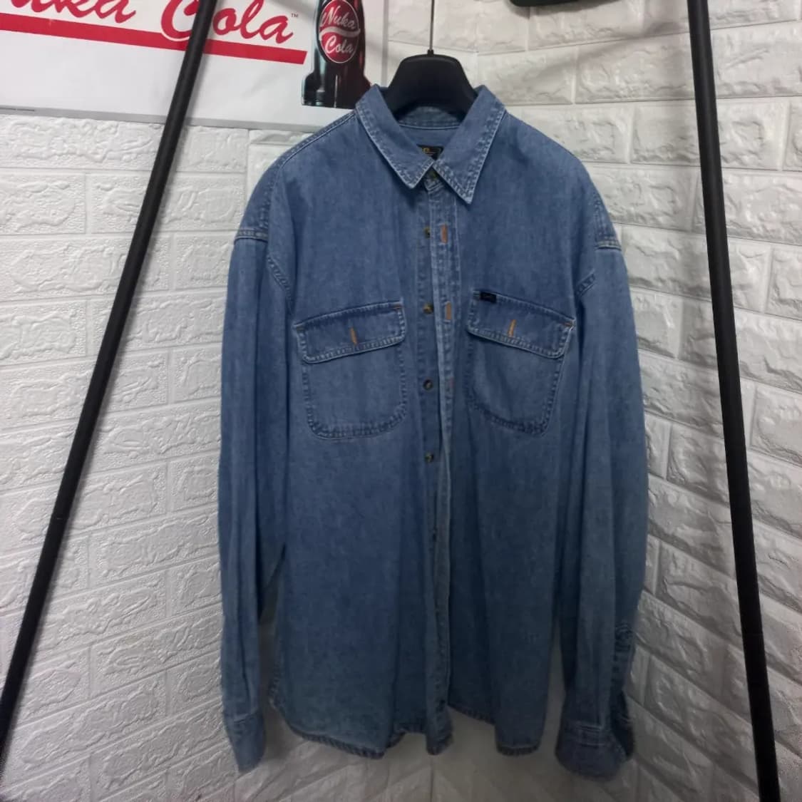 LEE 오버사이즈 투포켓 데님 셔츠 상품이미지2