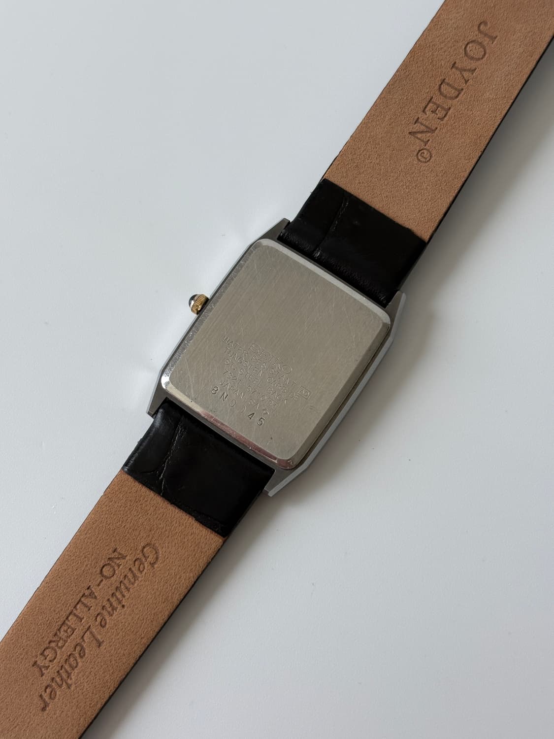 세이코 1980년대 Dolce 블랙 탱크 쿼츠 남성 상품이미지6