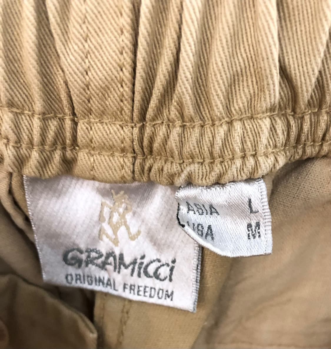그라미치 루즈 테이퍼드 면바지 L 베이지 상품이미지6