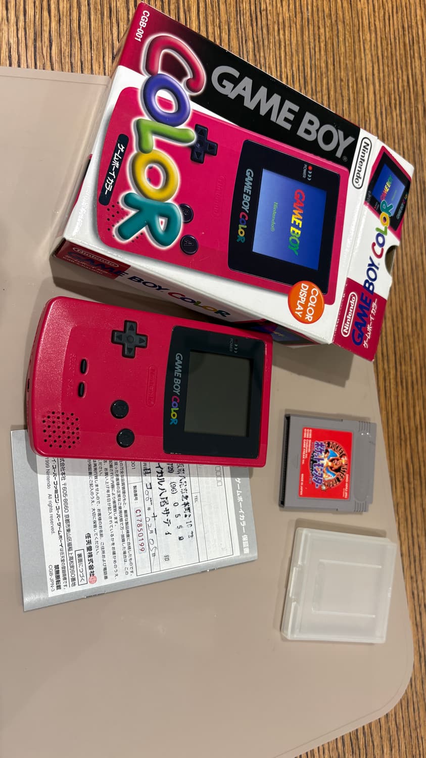 신품급) 닌텐도 게임보이 컬러 CGB(gbc) 레드 풀박스 상품이미지1