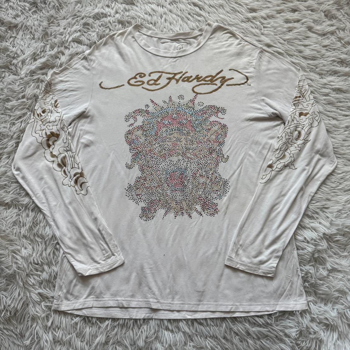 ED HANDY 빈티지 롱슬리브 에드하디 긴팔 오리엔탈 긴팔 M 95 상품이미지2