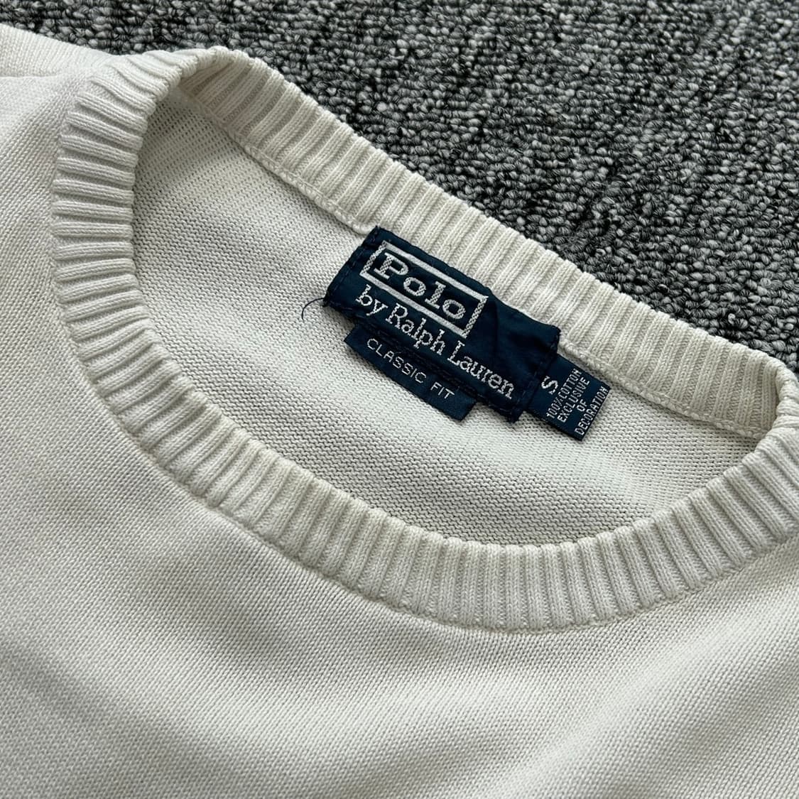 폴로 랄프로렌 화이트 라운드 니트  상품이미지9