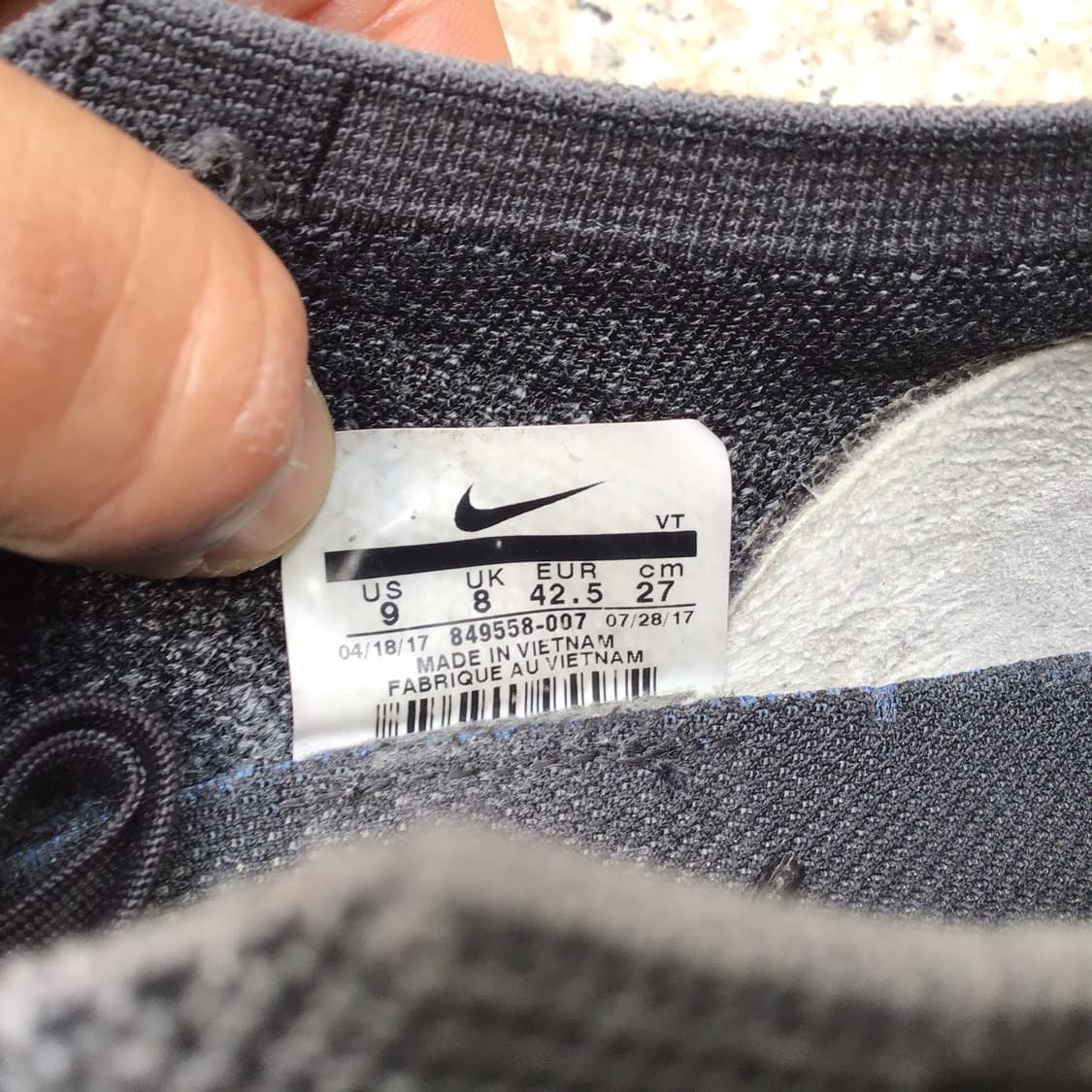 [270] 나이키 에어 베이퍼맥스 트리플 블랙 상품이미지10