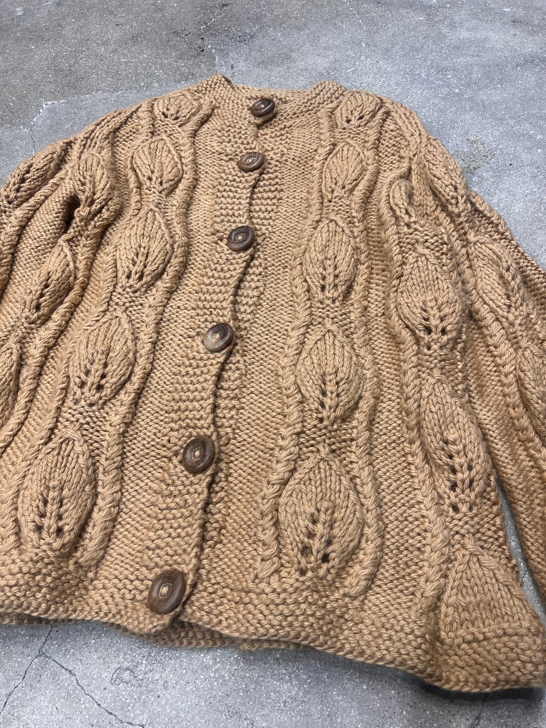 유럽 희귀 빈티지 핸드메이드 니트 가디건 상품이미지2