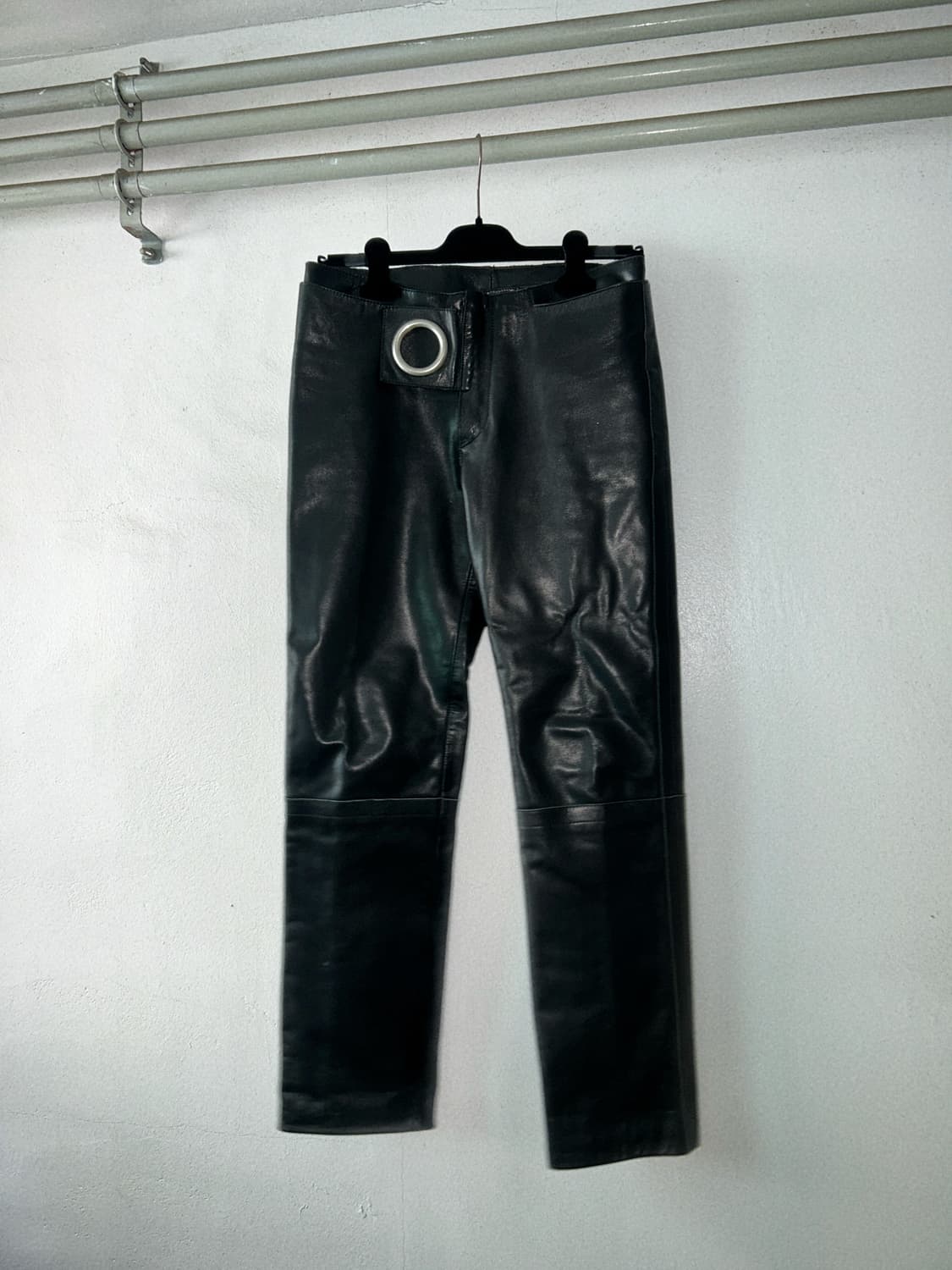 90s Dirk Bikkembergs 레더 팬츠 상품이미지1