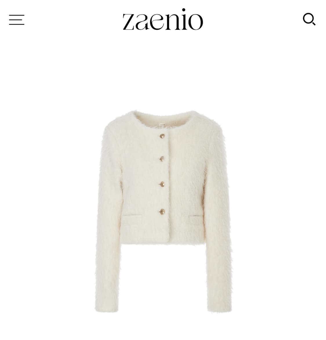 Zaenio 제니오 재니오 버니 부클 자켓 상품이미지1