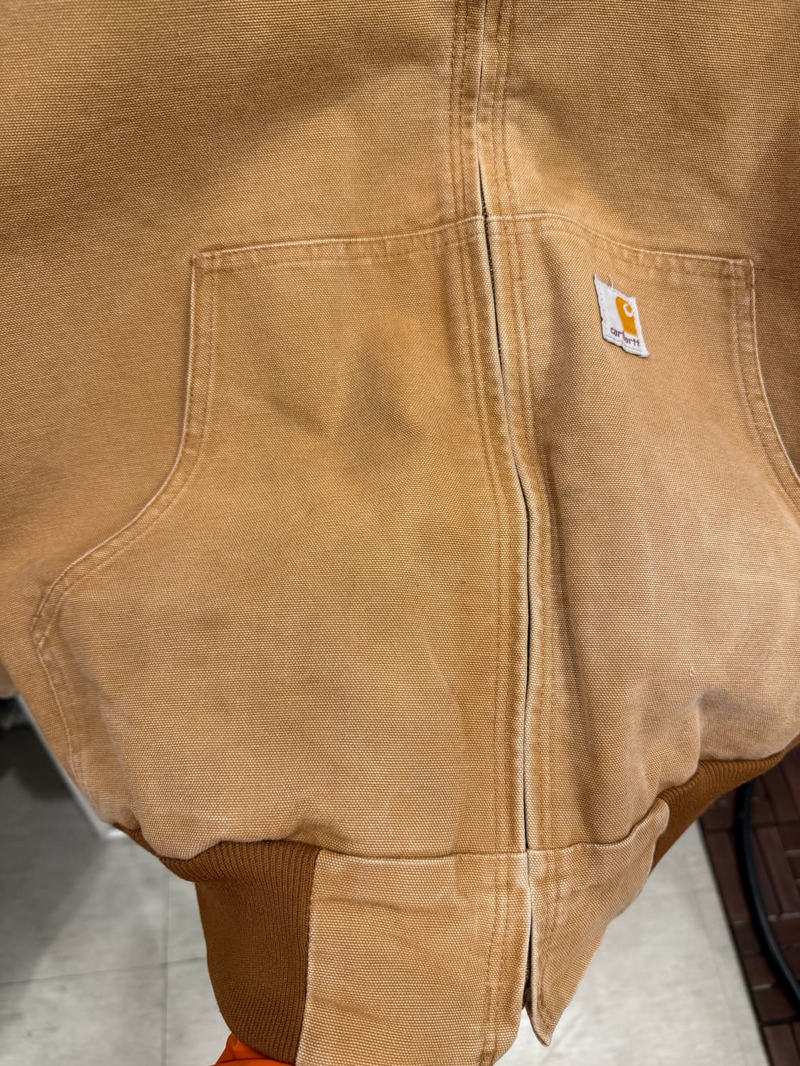 00s Carhartt 칼하트 덕 액티브 써멀 후드 워크 자켓 상품이미지9